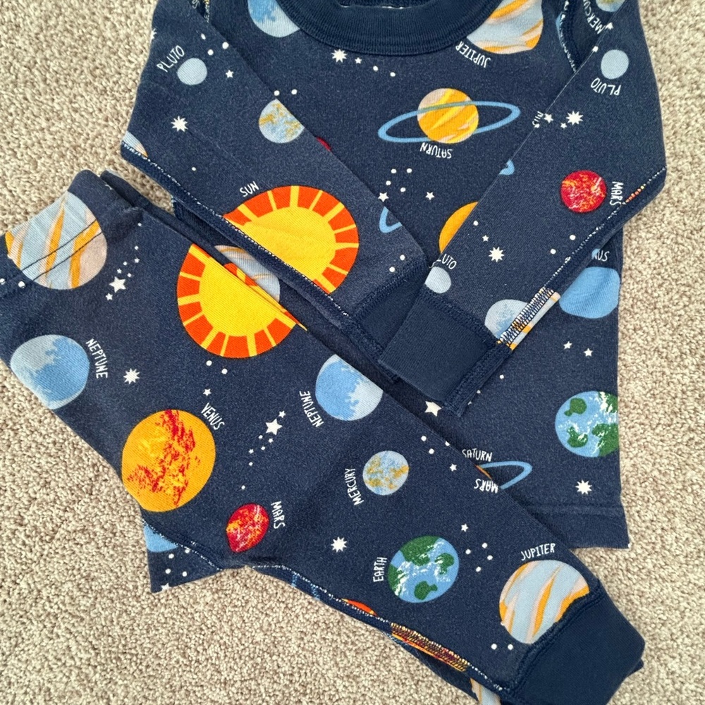 Hanna Andersson Space-Themed Kids Pajama Set 2T (85cm)
